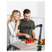 Ugreen Folding Arm Desk Table Tripod Holder for Phone Tablet Black/Grey (50394)