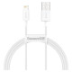 Baseus Superior USB - Lightning cable 2.4A 1 m White (CALYS-A02)