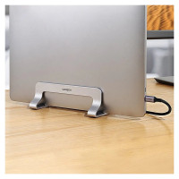 Ugreen Aluminum Vertical Stand Holder Stand for MacBook Laptop Tablet Silver (20471 LP258)