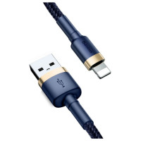 Baseus Cafule USB-A / Lightning 1.5A QC 3.0 cable 2 m - blue-gold