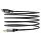 Dudao audio cable Lightning - mini jack 3.5mm 1m gray (L11PRO)