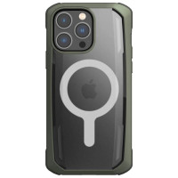 Raptic X-Doria Secure Case for iPhone 14 Pro Max with MagSafe armored cover green