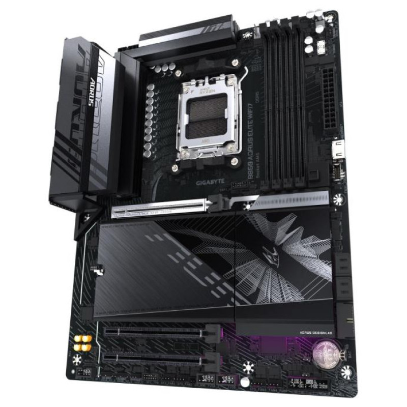 Gigabyte Mainboard|GIGABYTE|AMD B850|SAM5|ATX|Memory DDR5|Memory slots 4|2xPCI-Express 3.0 16x|1xPCI-Express 5.0 16x|3xM.2|1xDisplayPort|4xUSB 2.0|7xUSB 3.2|1xUSB-C|1xOptical S/PDIF|1xRJ45|2xAudio port|B850AELITEWF71.1