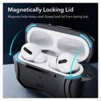 ESR Cyber ​​Armor Halolock Case with MagSafe for Apple AirPods Pro 1/2 - Black