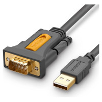 Ugreen adapter cable USB-A - DB9 RS-232 1.5m gray (CR104)