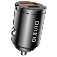 Dudao R3MAX 48W QC PD mini car charger - black