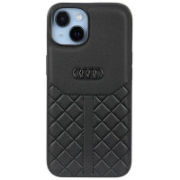 Audi Genuine Leather iPhone 14 6.1" black/black hardcase AU-TPUPPCIP14-Q8/D1-BK