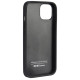 Audi Genuine Leather iPhone 14 6.1" black/black hardcase AU-TPUPPCIP14-Q8/D1-BK