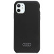 Audi Silicone Case iPhone 11 / Xr 6.1" black/black hardcase AU-LSRIP11-Q3/D1-BK