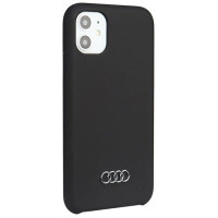 Audi Silicone Case iPhone 11 / Xr 6.1" black/black hardcase AU-LSRIP11-Q3/D1-BK