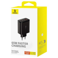 Baseus Cube Pro 65W GaN charger 2x USB-C USB-A - black