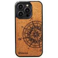 Bewood Traveler Merbau wooden case for iPhone 15 Pro