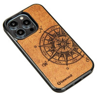 Bewood Traveler Merbau wooden case for iPhone 15 Pro