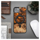 Bewood Wood and resin case for iPhone 15 Plus MagSafe Bewood Unique Orange - orange and black