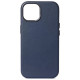 Decoded Leather Case with MagSafe for iPhone 15 - blue