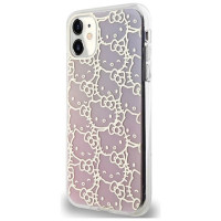 Hello Kitty IML Gradient Electrop Crowded Kitty Head Case for iPhone 11 / Xr - Pink