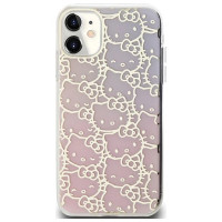 Hello Kitty IML Gradient Electrop Crowded Kitty Head Case for iPhone 11 / Xr - Pink