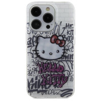 Hello Kitty IML Kitty On Bricks Graffiti case for iPhone 13 Pro / 13 - white