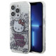 Hello Kitty IML Kitty On Bricks Graffiti case for iPhone 15 Pro - white