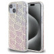 Hello Kitty IML Gradient Electrop Crowded Kitty Head case for iPhone 15 - pink
