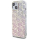 Hello Kitty IML Gradient Electrop Crowded Kitty Head case for iPhone 15 - pink