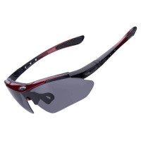 Rockbros 10141 photochromic UV400 cycling glasses - red