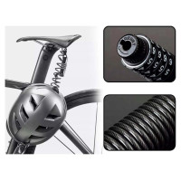 Rockbros T609 bicycle lock with 1.5 m combination - black