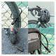 Rockbros 3240001001 bicycle lock for 0.5 m combination - black