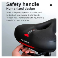 Rockbros AQ-6090R bicycle saddle - black and red