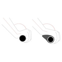 Rockbros BT1802GR bicycle grips - gray