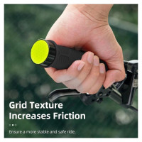 Rockbros 40720007001 bicycle grips with reflector - black