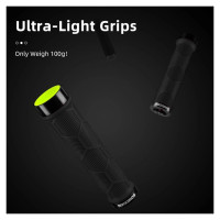 Rockbros 40720007001 bicycle grips with reflector - black