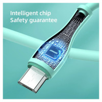 Joyroom Bowling Data Cable S-2030M8 USB-A / micro USB 3A 2m - green