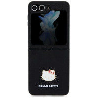 Hello Kitty Metal Logo Kitty Head case for Samsung Galaxy Z Flip 5 - black