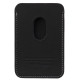 Audi Synthetic Leather magnetic wallet compatible with MagSafe - black