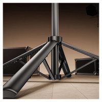 Wozinsky Selfie stick WH181D-Y1S 1.75m aluminum alloy telescopic tripod with dual lamp and phone holder - black
