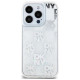 Dkny Liquid Glitter Multilogo case for iPhone 15 Pro - white
