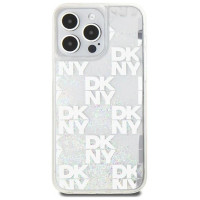 Dkny Liquid Glitter Multilogo case for iPhone 15 Pro Max - white