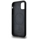 Dkny Liquid Silicone White Printed Logo MagSafe Case for iPhone 11/Xr - Black