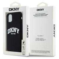 Dkny Liquid Silicone White Printed Logo MagSafe Case for iPhone 11/Xr - Black