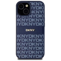 Dkny Leather Mono Stripe & Metal Logo case for iPhone 15 / 14 / 13 - blue