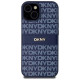 Dkny Leather Mono Stripe & Metal Logo case for iPhone 15 / 14 / 13 - blue