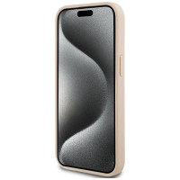 Dkny Leather Mono Stripe & Metal Logo case for iPhone 15 / 14 / 13 - pink