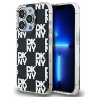 Dkny IML Checkered Mono Pattern case for iPhone 15 Pro Max - black