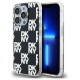 Dkny IML Checkered Mono Pattern case for iPhone 15 Pro Max - black