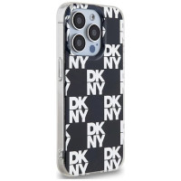 Dkny IML Checkered Mono Pattern case for iPhone 15 Pro Max - black
