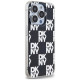 Dkny IML Checkered Mono Pattern case for iPhone 15 Pro Max - black