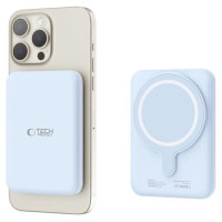 Tech-Protect LifeMag PB10 Powerbank with MagSafe 5000mAh 15W USB-C port - blue + USB-C cable