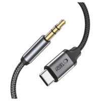 Tech-Protect UltraBoost audio USB-C / 3.5mm mini jack cable 1 m - black