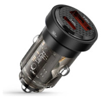 Tech-Protect CC30W Car Charger USB-C PD 30W / USB-A QC 3.0 - Black